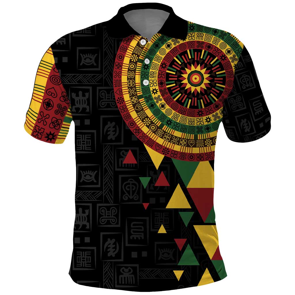 Personalized Adinkra Akan Culture Polo Shirt Afrikan Colors