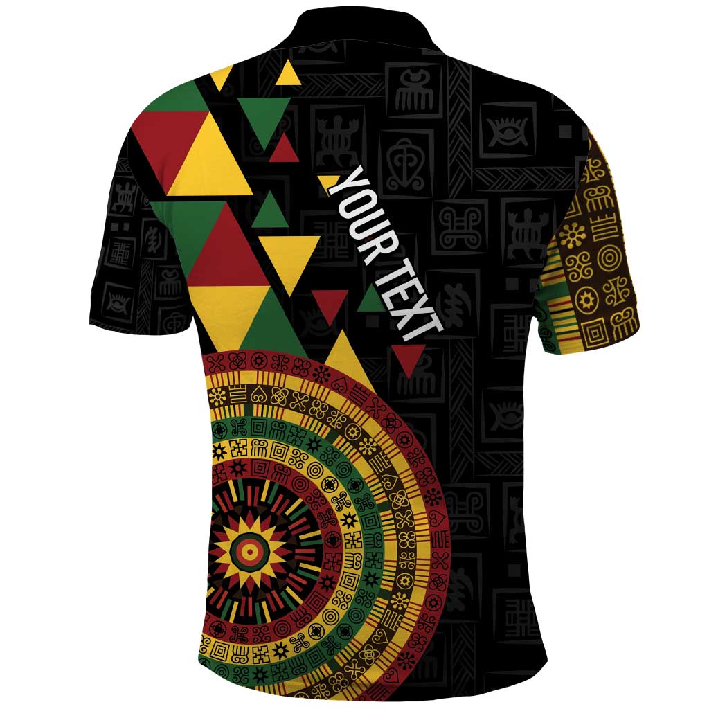 Personalized Adinkra Akan Culture Polo Shirt Afrikan Colors