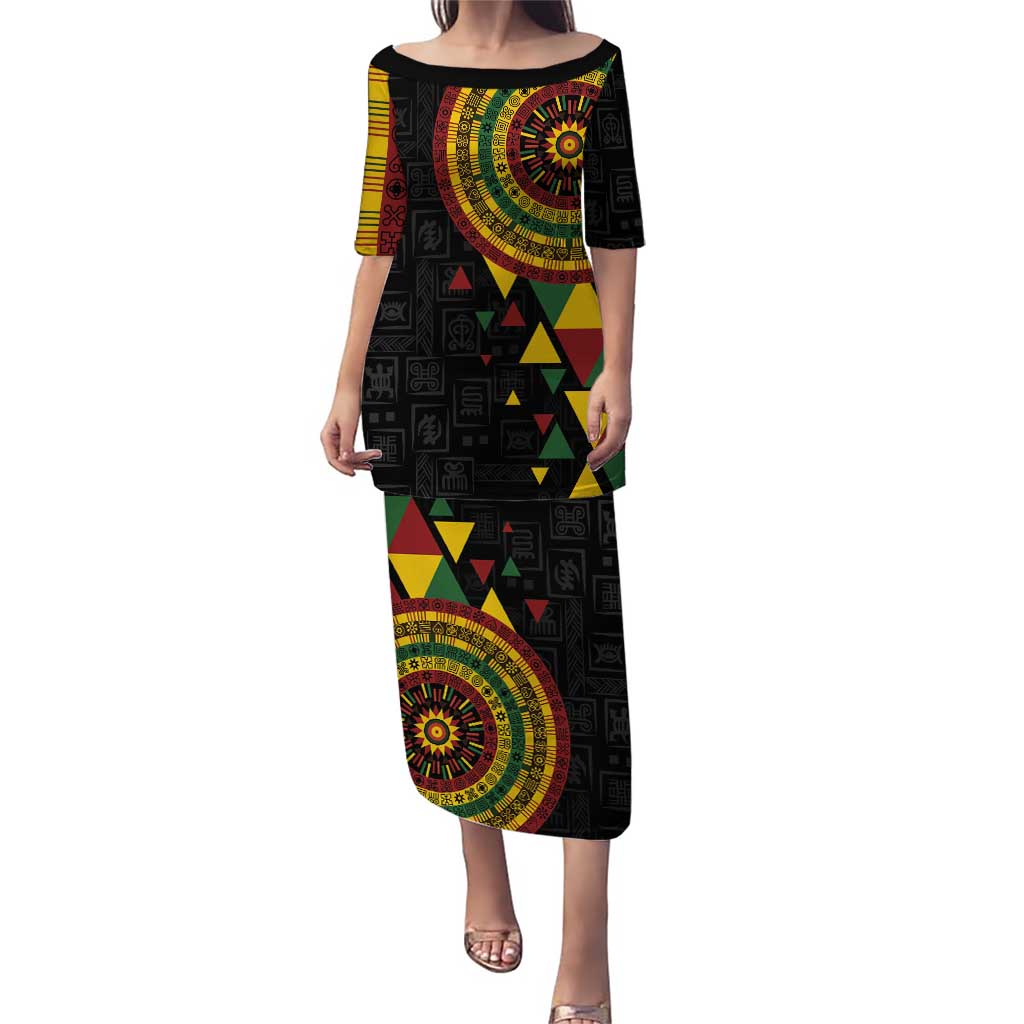 Personalized Adinkra Akan Culture Puletasi Afrikan Colors