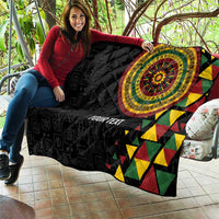 Personalized Adinkra Akan Culture Quilt Afrikan Colors
