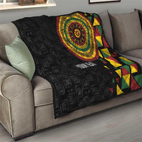 Personalized Adinkra Akan Culture Quilt Afrikan Colors