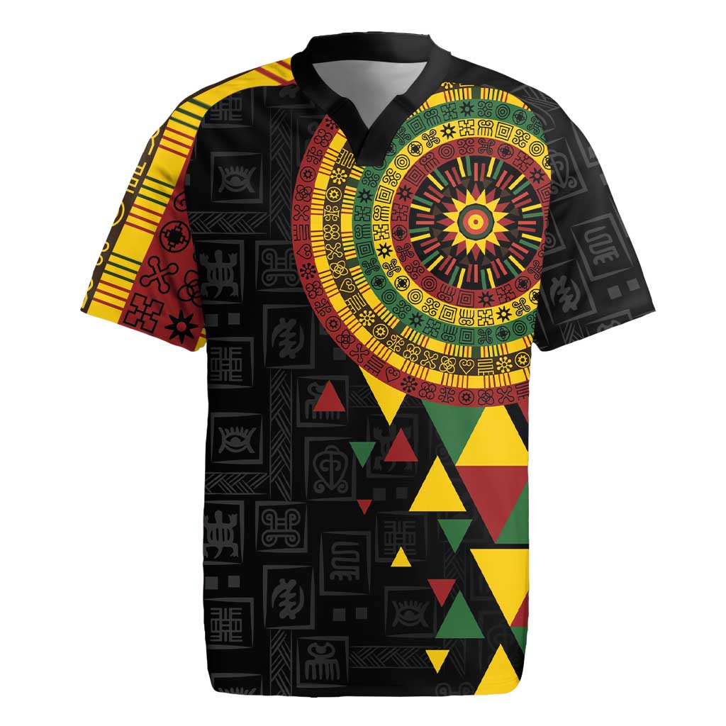 Personalized Adinkra Akan Culture Rugby Jersey Afrikan Colors
