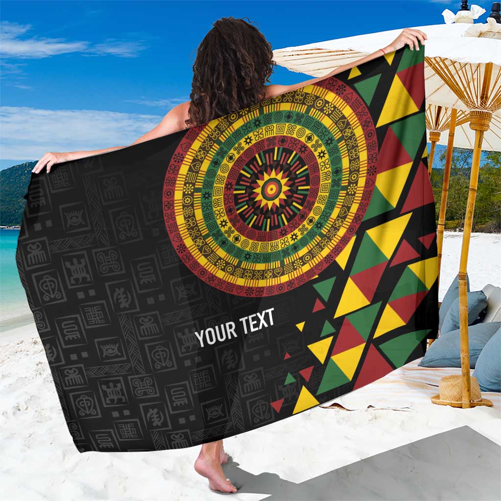 Personalized Adinkra Akan Culture Sarong Afrikan Colors