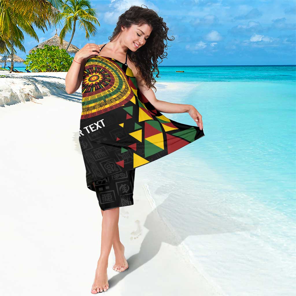 Personalized Adinkra Akan Culture Sarong Afrikan Colors