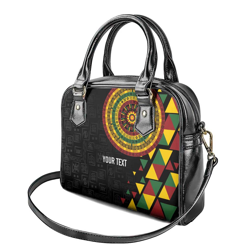 Personalized Adinkra Akan Culture Shoulder Handbag Afrikan Colors