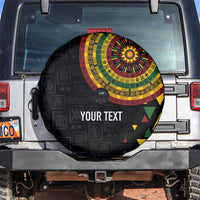 Personalized Adinkra Akan Culture Spare Tire Cover Afrikan Colors