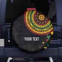 Personalized Adinkra Akan Culture Spare Tire Cover Afrikan Colors