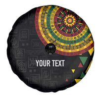 Personalized Adinkra Akan Culture Spare Tire Cover Afrikan Colors