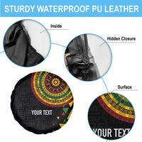 Personalized Adinkra Akan Culture Spare Tire Cover Afrikan Colors