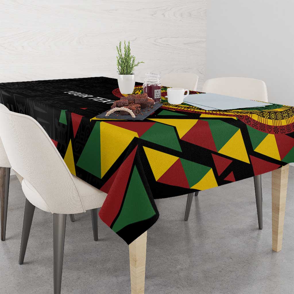 Personalized Adinkra Akan Culture Tablecloth Afrikan Colors