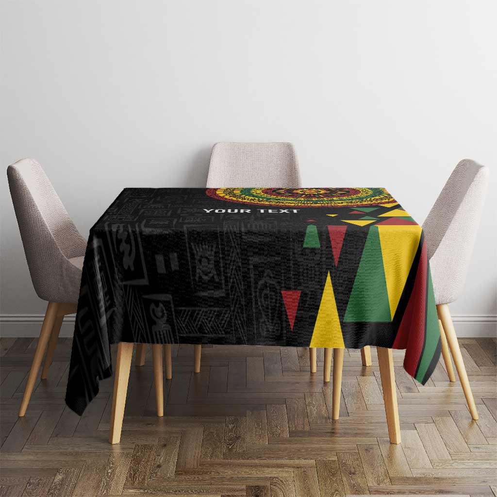 Personalized Adinkra Akan Culture Tablecloth Afrikan Colors