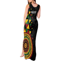 Personalized Adinkra Akan Culture Tank Maxi Dress Afrikan Colors