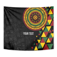 Personalized Adinkra Akan Culture Tapestry Afrikan Colors