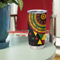 Personalized Adinkra Akan Culture Tumbler Cup Afrikan Colors
