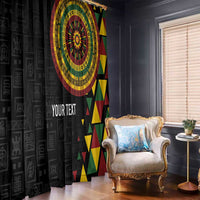 Personalized Adinkra Akan Culture Window Curtain Afrikan Colors