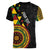 Personalized Adinkra Akan Culture Women V-Neck T-Shirt Afrikan Colors