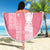 Personalized Adinkra Akan Culture Beach Blanket Women's Day Duafe Symbol
