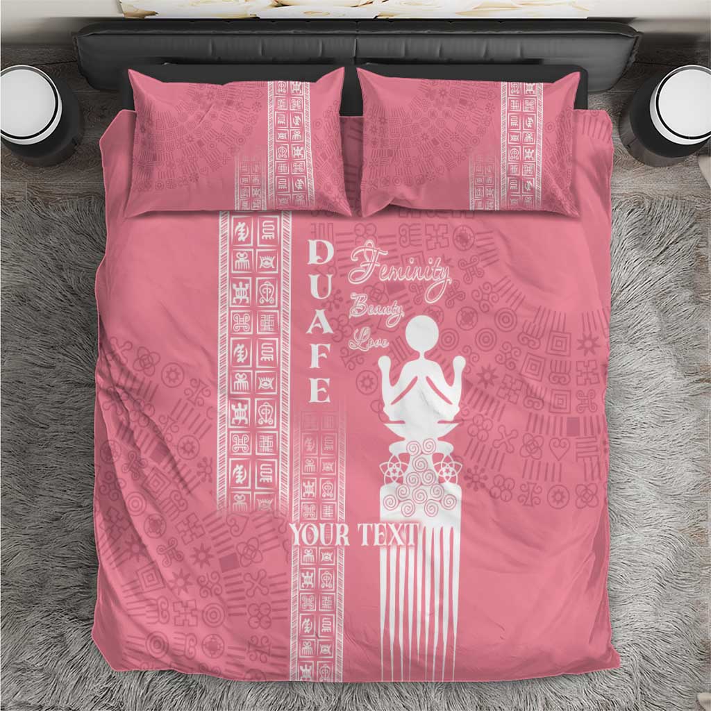 Personalized Adinkra Akan Culture Bedding Set Women's Day Duafe Symbol