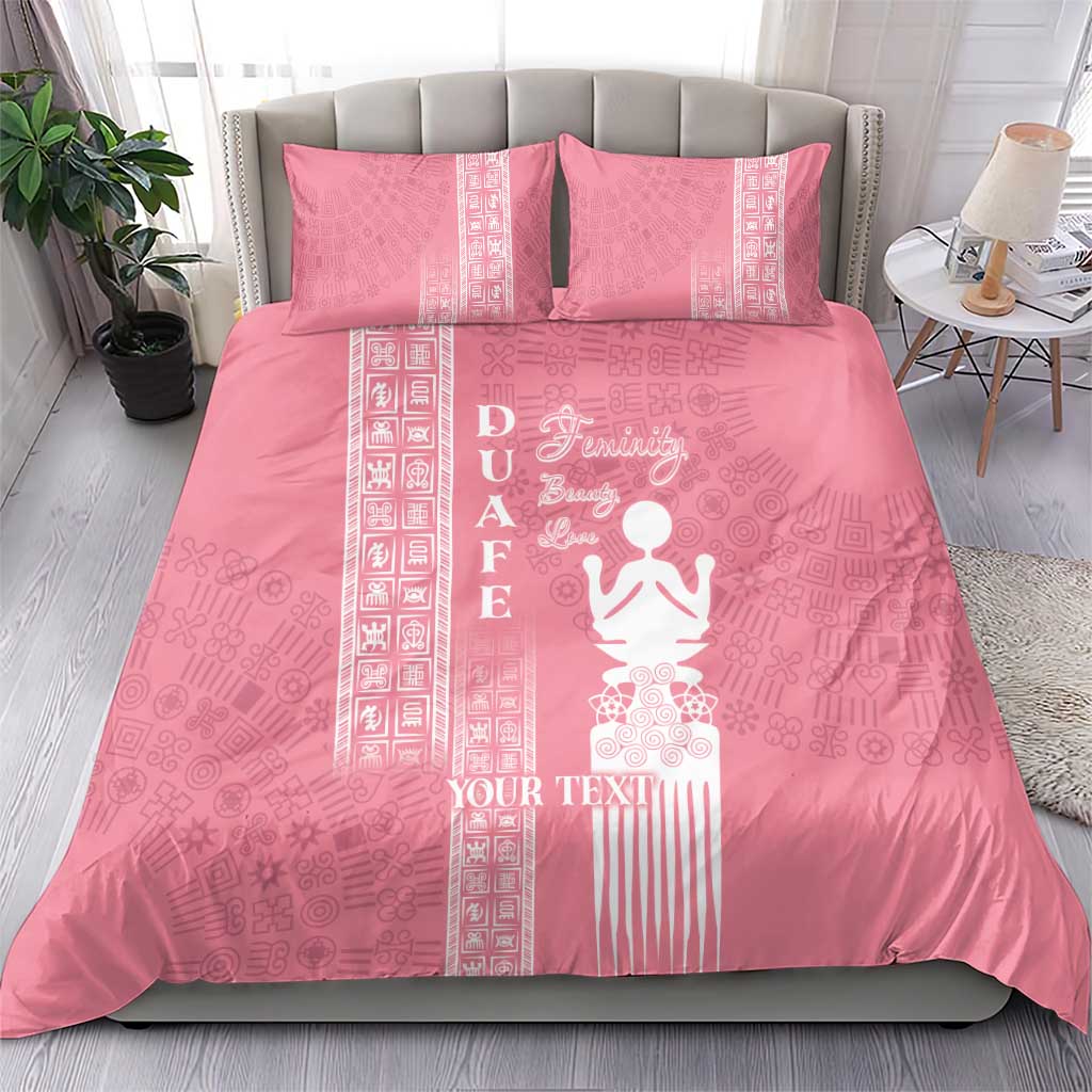 Personalized Adinkra Akan Culture Bedding Set Women's Day Duafe Symbol