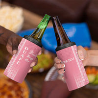 Personalized Adinkra Akan Culture 4 in 1 Can Cooler Tumbler Women's Day Duafe Symbol