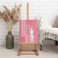 Personalized Adinkra Akan Culture Canvas Wall Art Women's Day Duafe Symbol