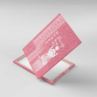 Personalized Adinkra Akan Culture Canvas Wall Art Women's Day Duafe Symbol