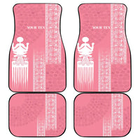 Personalized Adinkra Akan Culture Car Mats Women's Day Duafe Symbol