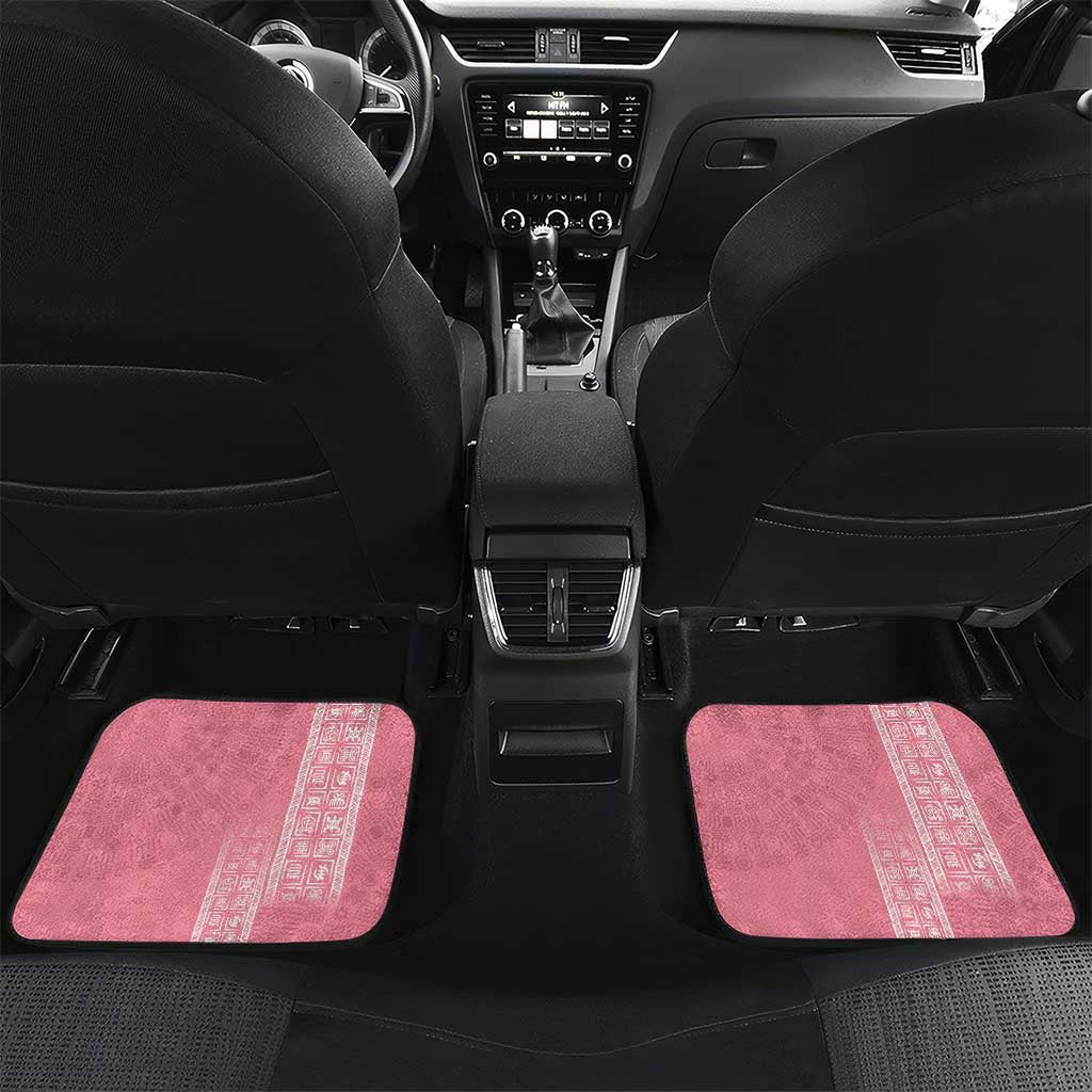 Personalized Adinkra Akan Culture Car Mats Women's Day Duafe Symbol