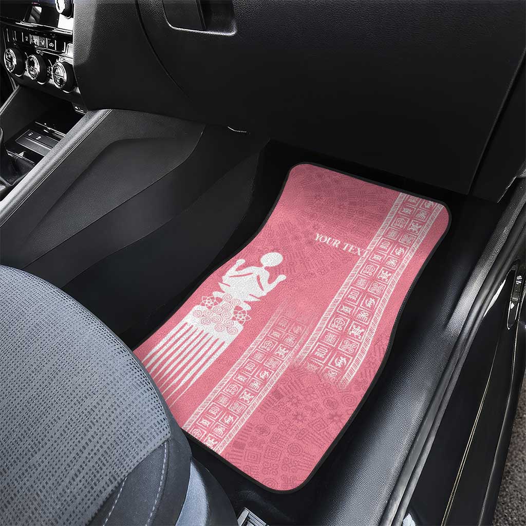 Personalized Adinkra Akan Culture Car Mats Women's Day Duafe Symbol