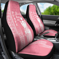 Personalized Adinkra Akan Culture Car Seat Cover Women's Day Duafe Symbol