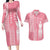 Personalized Adinkra Akan Culture Couples Matching Long Sleeve Bodycon Dress and Hawaiian Shirt Women's Day Duafe Symbol