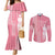 Personalized Adinkra Akan Culture Couples Matching Mermaid Dress and Long Sleeve Button Shirt Women's Day Duafe Symbol