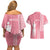 Personalized Adinkra Akan Culture Couples Matching Off Shoulder Short Dress and Hawaiian Shirt Women's Day Duafe Symbol