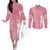 Personalized Adinkra Akan Culture Couples Matching Off The Shoulder Long Sleeve Dress and Long Sleeve Button Shirt Women's Day Duafe Symbol