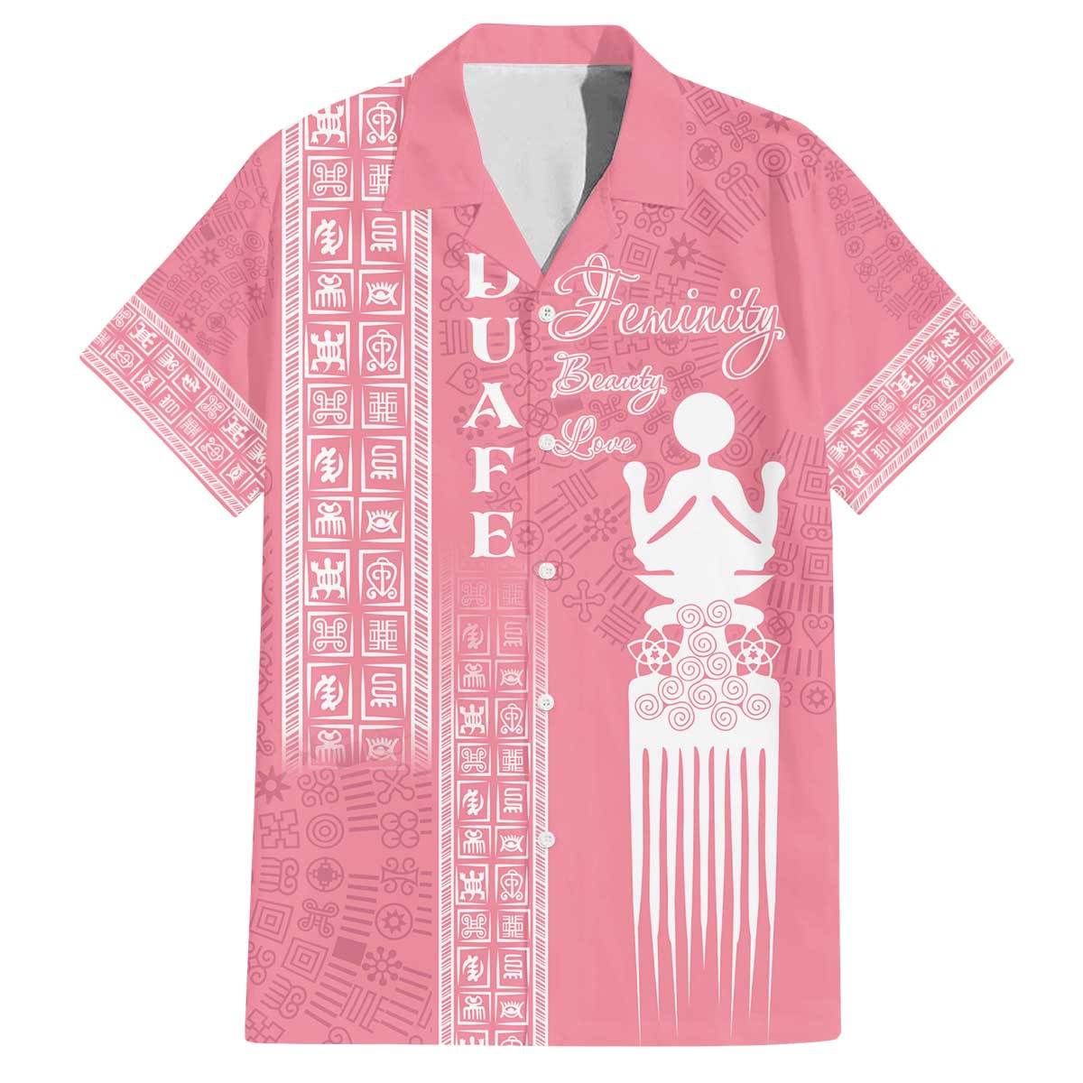 Personalized Adinkra Akan Culture Family Matching Off The Shoulder Long Sleeve Dress and Hawaiian Shirt Women's Day Duafe Symbol