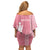 Personalized Adinkra Akan Culture Family Matching Off Shoulder Short Dress and Hawaiian Shirt Women's Day Duafe Symbol