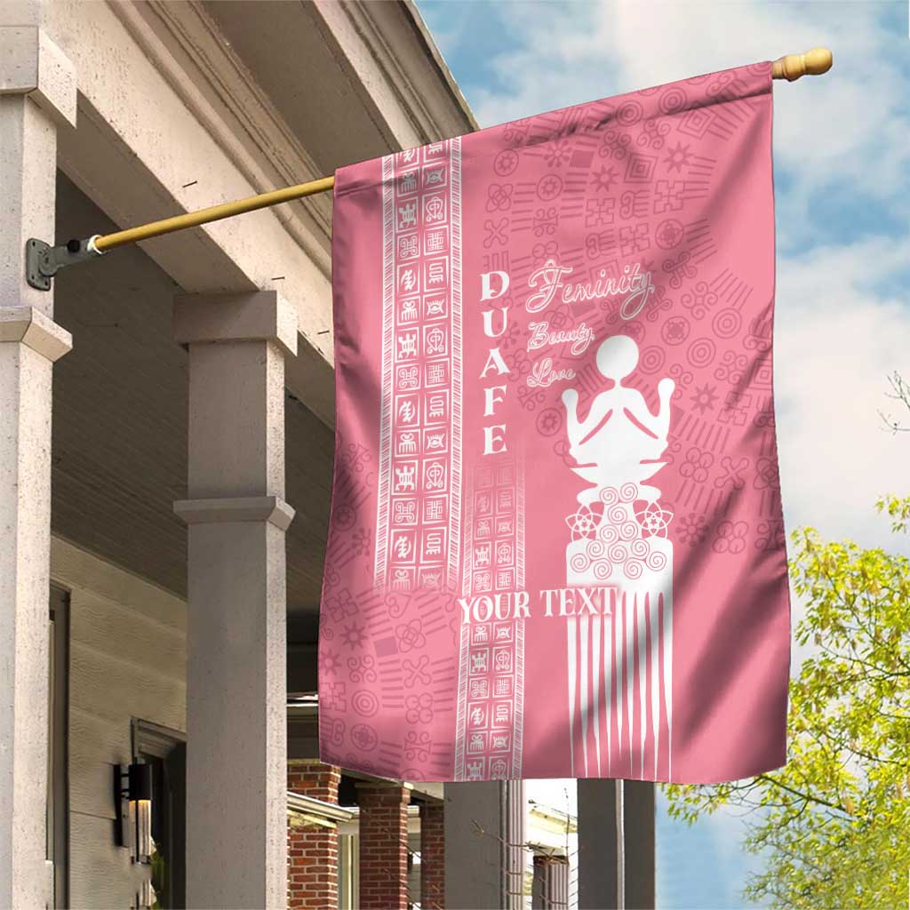 Personalized Adinkra Akan Culture Garden Flag Women's Day Duafe Symbol