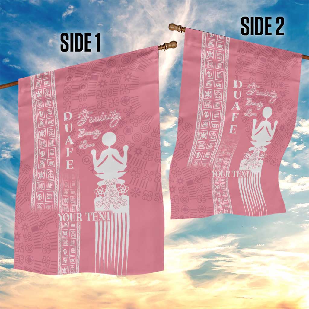 Personalized Adinkra Akan Culture Garden Flag Women's Day Duafe Symbol