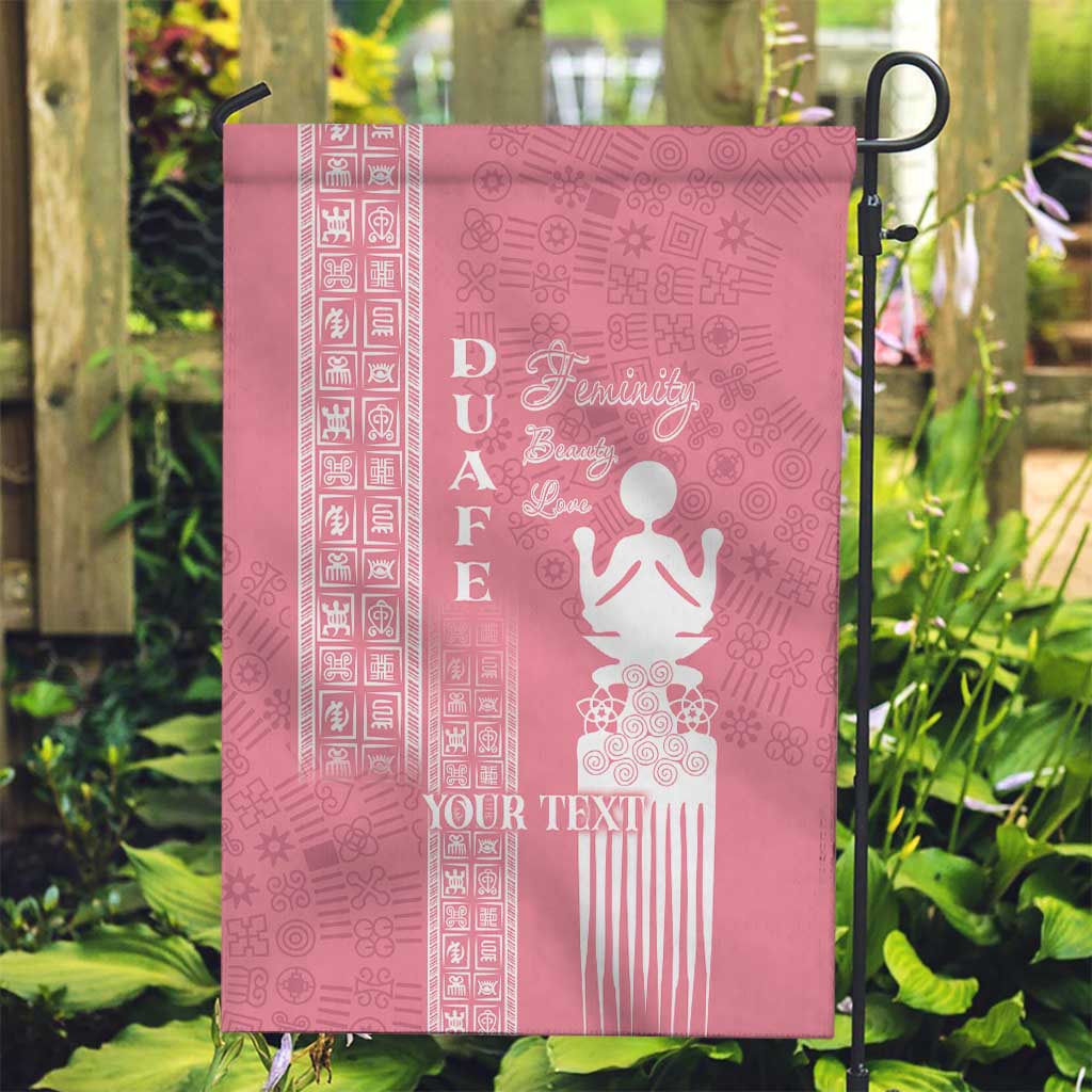 Personalized Adinkra Akan Culture Garden Flag Women's Day Duafe Symbol