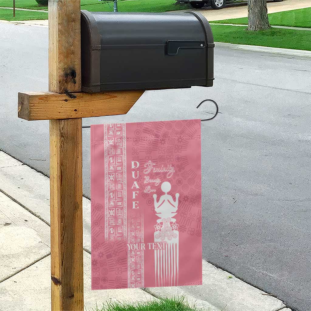 Personalized Adinkra Akan Culture Garden Flag Women's Day Duafe Symbol