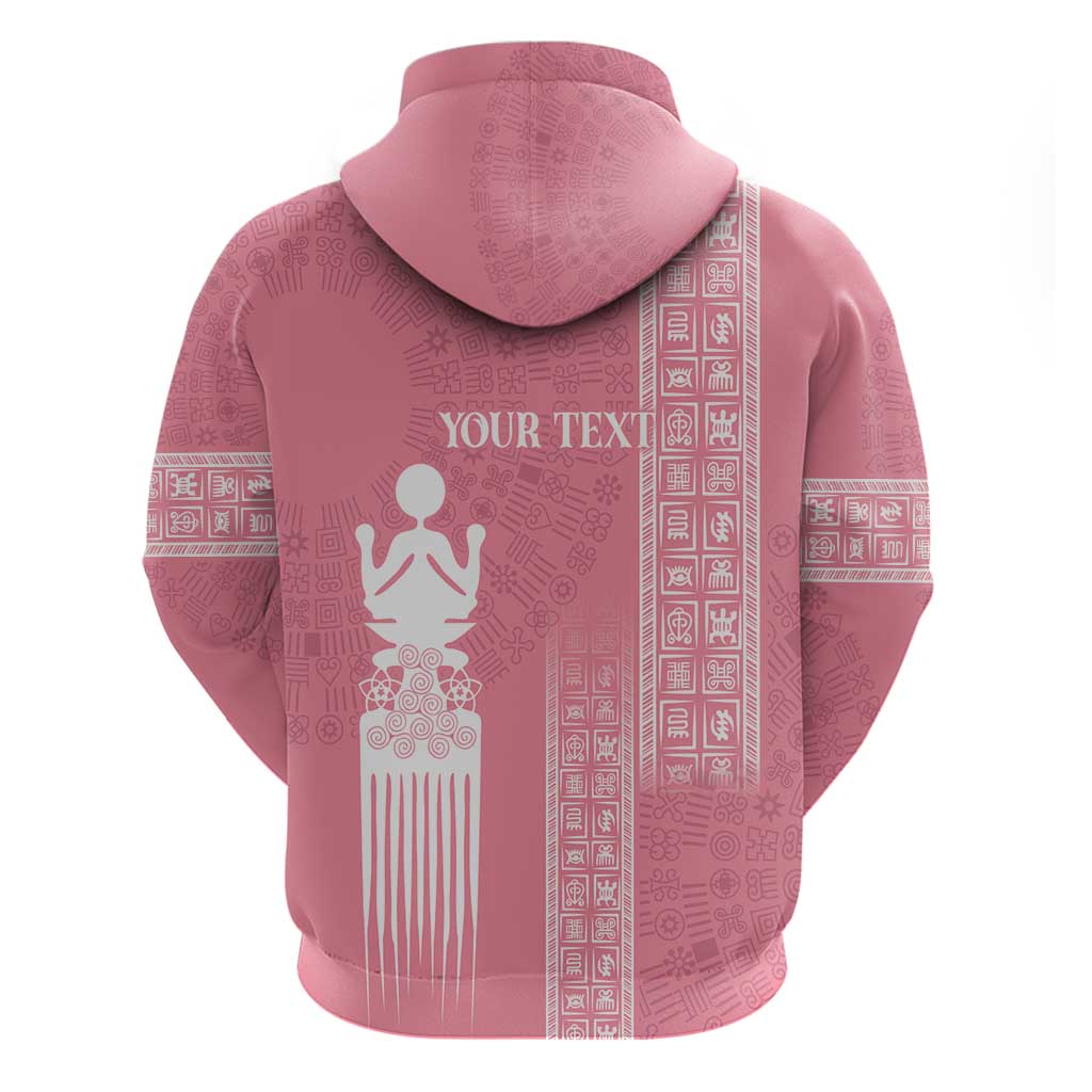 Personalized Adinkra Akan Culture Hoodie Women's Day Duafe Symbol