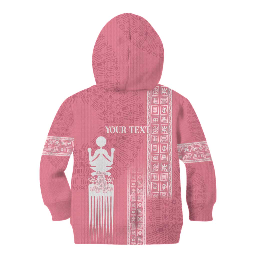 Personalized Adinkra Akan Culture Kid Hoodie Women's Day Duafe Symbol