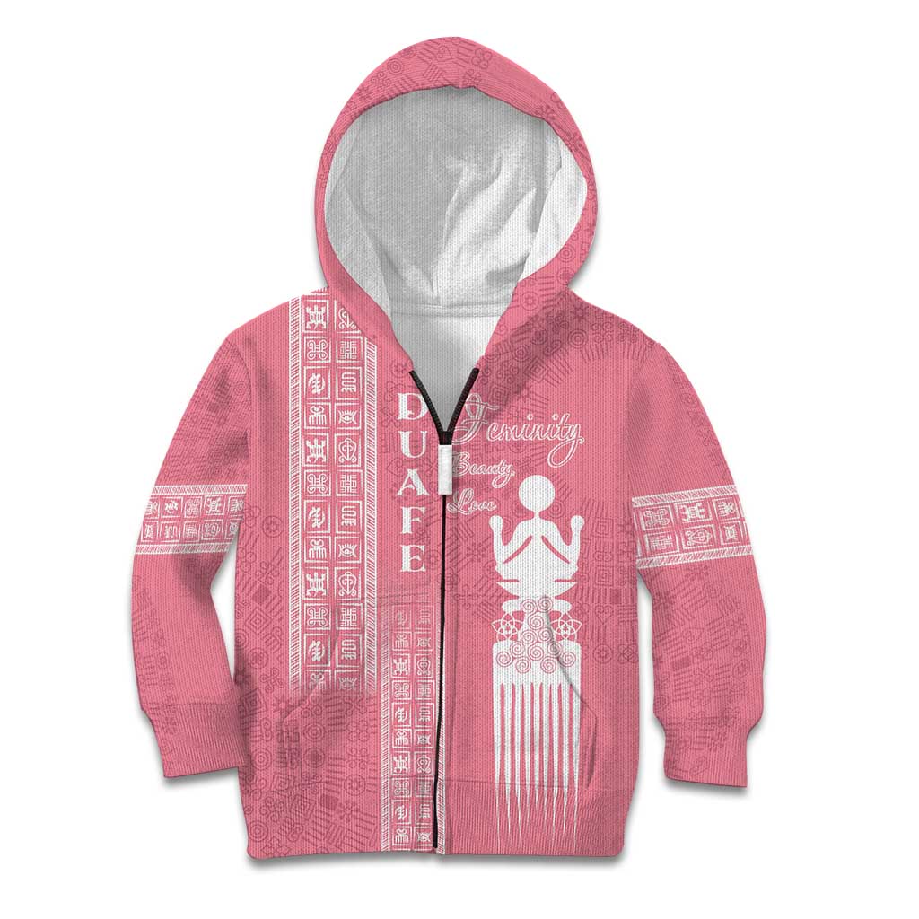 Personalized Adinkra Akan Culture Kid Hoodie Women's Day Duafe Symbol