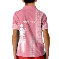 Personalized Adinkra Akan Culture Kid Polo Shirt Women's Day Duafe Symbol