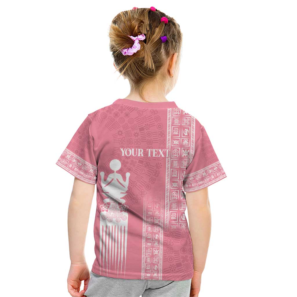Personalized Adinkra Akan Culture Kid T Shirt Women's Day Duafe Symbol