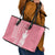 Personalized Adinkra Akan Culture Leather Tote Bag Women's Day Duafe Symbol