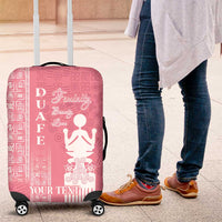 Personalized Adinkra Akan Culture Luggage Cover Women's Day Duafe Symbol