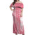 Personalized Adinkra Akan Culture Off Shoulder Maxi Dress Women's Day Duafe Symbol
