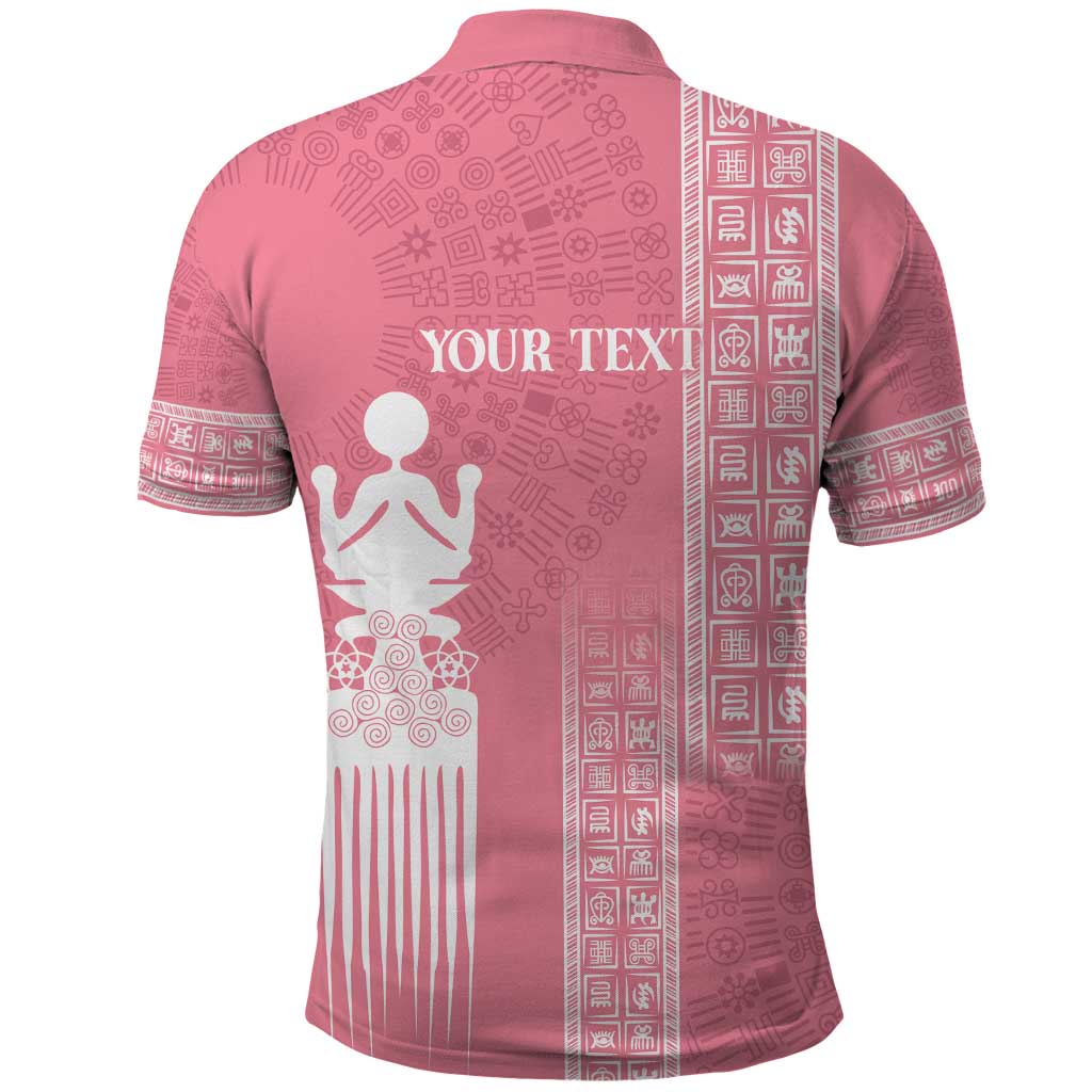 Personalized Adinkra Akan Culture Polo Shirt Women's Day Duafe Symbol