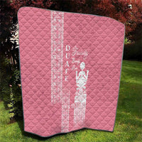 Personalized Adinkra Akan Culture Quilt Women's Day Duafe Symbol